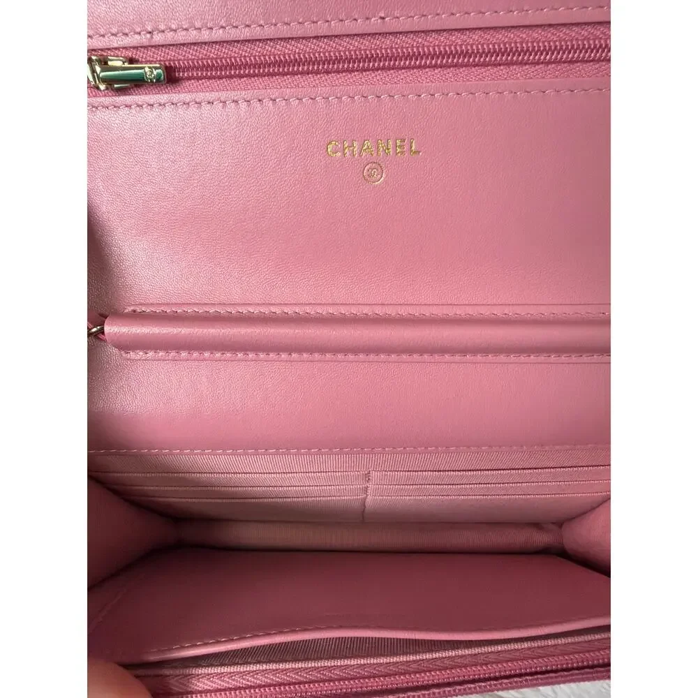 CHANEL Tweed Wallet On Chain Bag